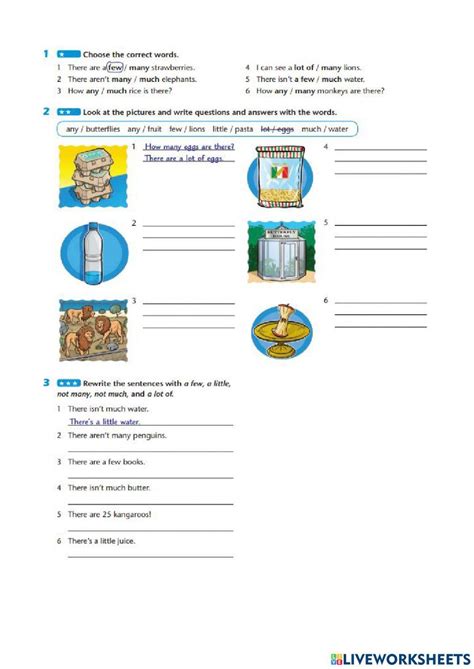 Countables And Uncountables English As A Second Language Esl Exercise