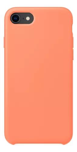 Capa Capinha Silicone Veludo Compatível iPhone 7 8 E Se Cor Pessego