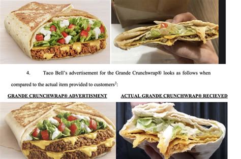 Taco Bell Is Being Sued For Falsely Advertising The Amount Of Filling In Their Crunchwraps