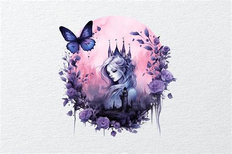 Watercolor Dark Fairies Graphic By Cvanscussell Creative Fabrica