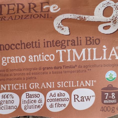 Terre e tradizioni Gnocchetti integrali Bio con grano antico di Timilía