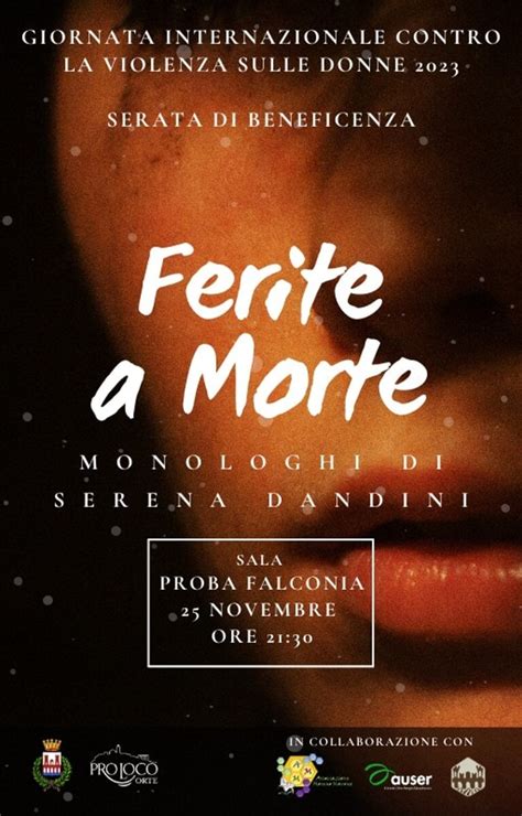 Il 25 Novembre I Monologhi Ferite A Morte Di Serena Dandini A Orte