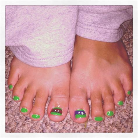 Mutant Ninja Turtle Toe Nails Toe Nails Toe Nail Art Nails