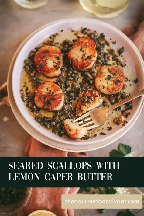 Seared Scallops With Lemon Butter And Capers