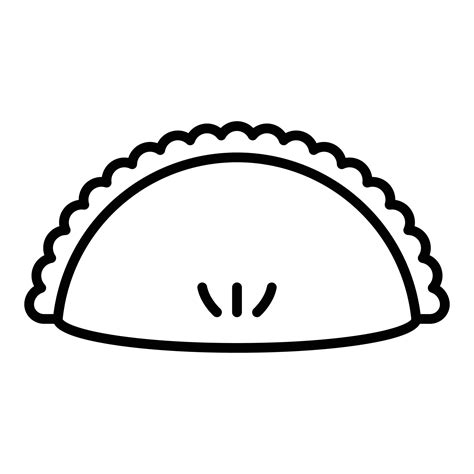 Estilo De Icono De Empanada 12751489 Vector En Vecteezy