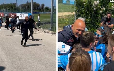 Spalletti Che Abbraccio Con I Bambini Tifosi Del Napoli Video