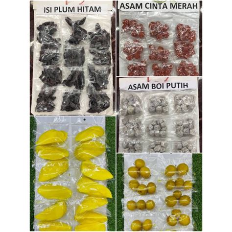 Pelbagai Asam Boi Putih Merah Kulit Limau Plum Hitam Masam Manis Cermai