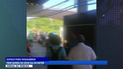 Trem quebra na Linha Sul do metrô Vídeo Dailymotion