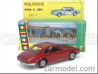 POLITOYS POLISTIL POLMS550 Scale 1 43 PLYMOUTH VALIANT GHIA V280 RED MET