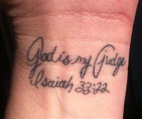 Wrist Tattoo Dana Scripture Verse Isaiah 33 22 Scripture Tattoos