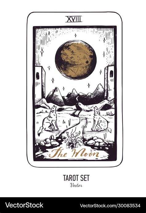 Hand Drawn Tarot Card Deck Major Arcana Royalty Free Vector