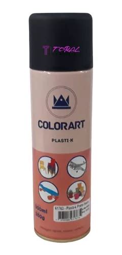 Tinta Preto Fosco Plasti K Spray Para Plástico Colorart Parcelamento