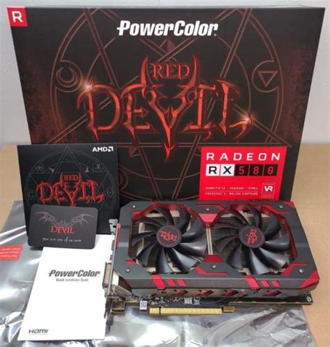 Powercolor Red Devil Radeon Rx 580 8gb Gddr5 8g 8 Gb Gpu Graphics Card