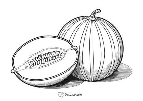 Melón Dibujo 3194 Dibujalia