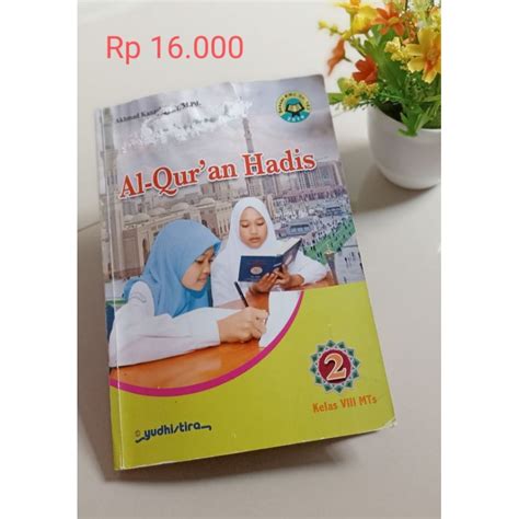 Jual Buku AL QUR AN HADITS Kelas 8 Kelas 2 MTS Shopee Indonesia