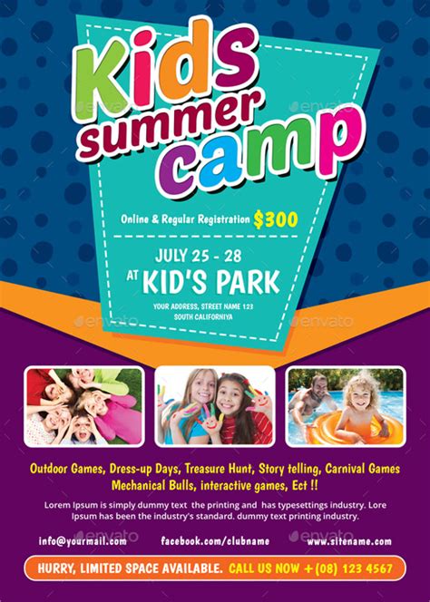 Free 17 Summer Camp Flyer Templates In Ms Word Psd Ai Eps