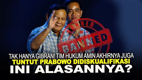 Bukan Hanya Gibran Tim Hukum Amin Akhirnya Juga Tuntut Prabowo