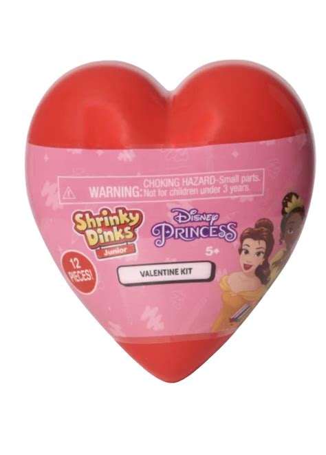 Shrinky Dinks Junior Disney Princess 12 Piece Valentines Day Kit