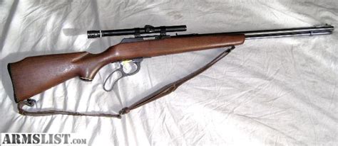 ARMSLIST - For Sale: Marlin 22 Magnum with Scope, Lever Action, Good Condition