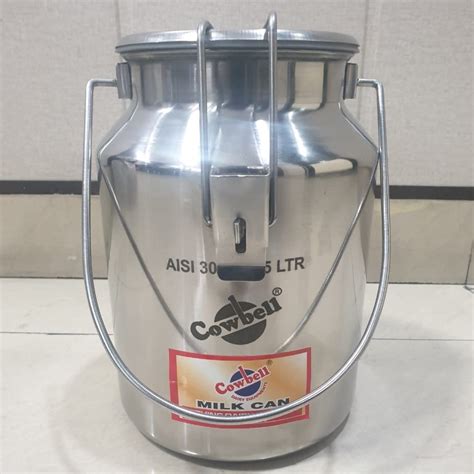 Stainless Steel Milk Can 05 Liter Locking Type Cowbell