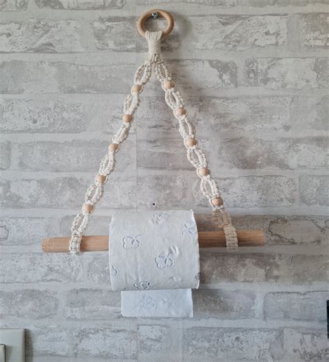 Macrame Toilet Paper Holder Etsy