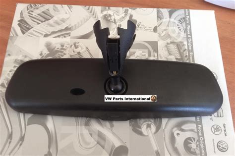 Vw Golf Mk4 Gti R32 Black Anni Rear View Mirror With Rain Sensor Genuine New Oem Vw Parts Vw