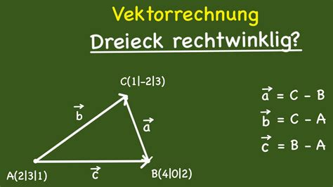 Vektorrechnung Rechtwinklige Dreiecke YouTube