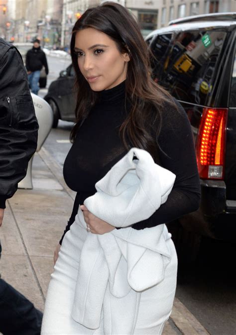 Kim Kardashian In Proenza Schouler Shopping At Barneys New York City