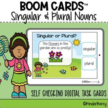 Singular And Plural Nouns Boom Cards By KinderBerry TpT