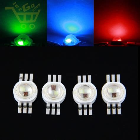 Pcs Lot Common Cathode Led Red Green Blue Color Rgb High Power Led