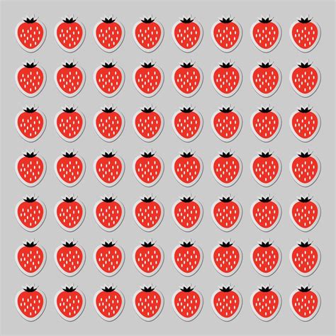 Strawberry Pattern Background 11191881 Vector Art at Vecteezy