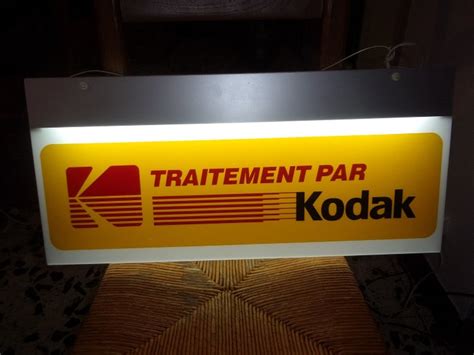 Ancienne Enseigne Lumineuse Kodak Double Face Plastique Catawiki