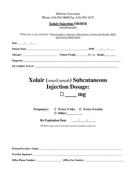 Fillable Online Subcutaneous Injection Dosage Fax Email Print