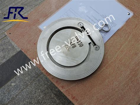 Wafer Single Plate Thin Type Check Valvestainless Steel H74 Single