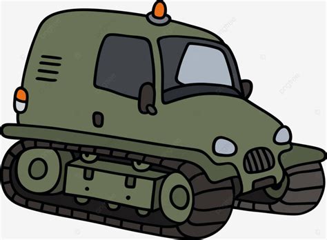 Green Tracked Vehicle Tracked Vehicle Rock Vector Tracked Vehicle