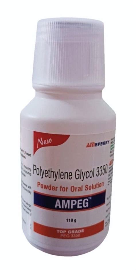 Polyethylene Glycol Oral Solution Powder Packaging Type Bottle