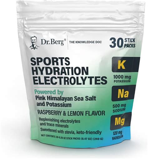 Amazon Dr Berg Sports Hydration Electrolytes Powder W More Salt