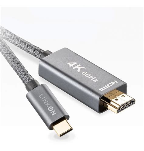 Ripley Cable Adaptador Usb C A Hdmi V K Hz Trenzado Oro Mt