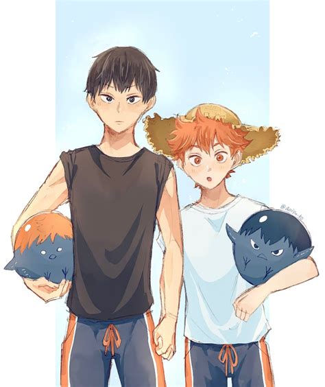 Hinata Shouyou And Kageyama Tobio Haikyuu Drawn By 1610aoi Danbooru