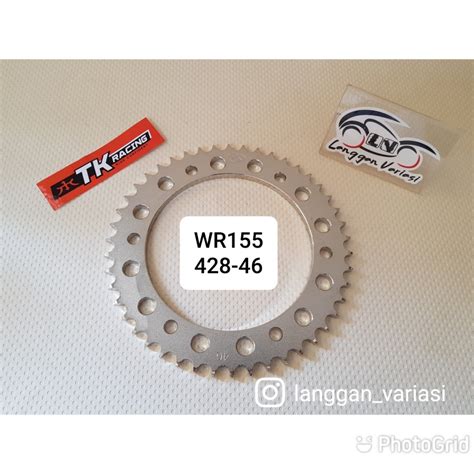 Jual Gear Gir TK Racing Yamaha WR155 WR 155 428 Shopee Indonesia