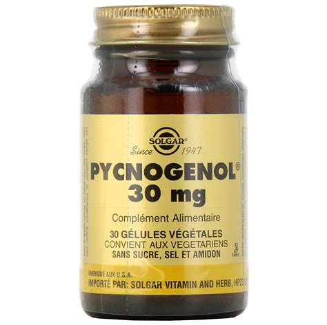 Solgar Pycnogénol 30 mg Circulation Sanguine