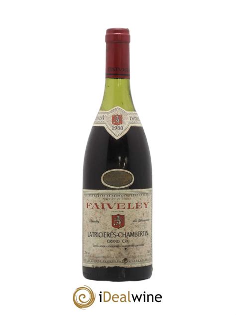 Buy Latricières Chambertin Grand Cru Faiveley 1988 lot 2801