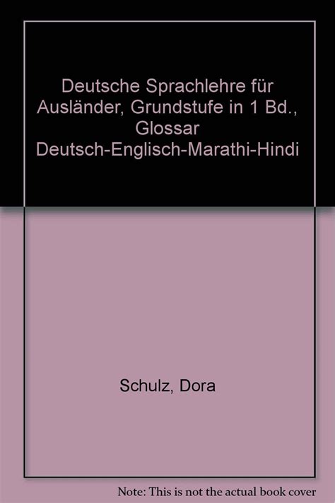 Deutsche Sprachlehre F R Ausl Nder Grundstufe In Bd Glossar