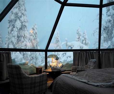 Levin Iglut - Golden Crown - Glass Igloos With Views On The Wilderness