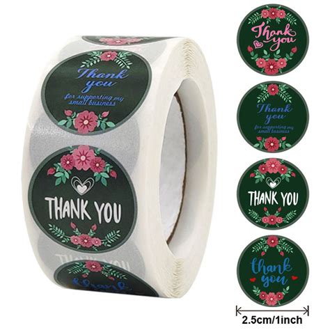 Jual Jy Stiker Label Thank You Stiker Roll Pcs Stiker Ucapan