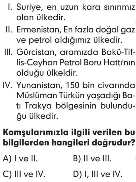 Lkeleri Tan Yal M Test Z S N F Sosyal Bilgiler Testleri