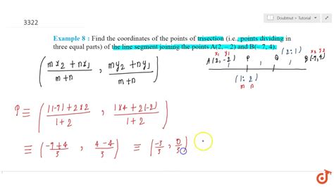 Find The Coordinates Of The Points Of Trisection I E Points Dividing