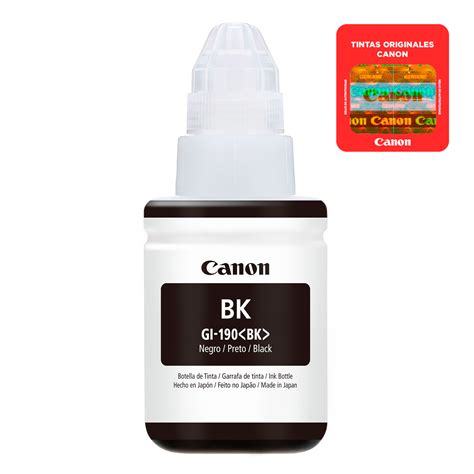 Botella De Tinta Canon Negro Gi Bk Ml Pcservice