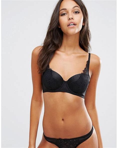 Asos Fuller Bust Sadie Lace Underwire Bra 28dd 38hh In Black Save 53 Lyst