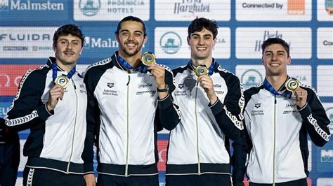 Nuoto Zazzeri Si Prende Loro Europeo Con La Staffetta 4x50